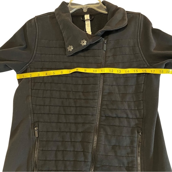 Lululemon Fleece To Be True Jacket Mock Neck Black 2 quilted athletic yoga - Picture 11 of 14